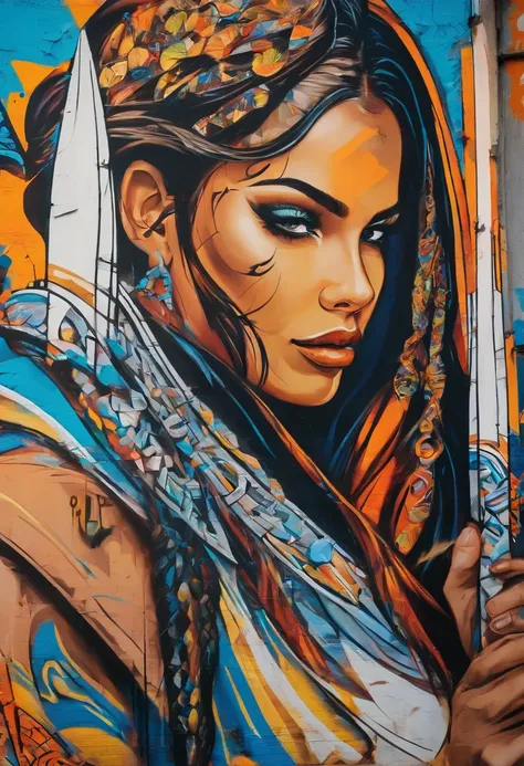 ultra detailed artistic photography, Beautiful native Brazilian Apache female,arara azul em seu ombro, linda ave,tee xixi, fora, fogueira, tristeza, sexy, sonhador,passaro azul, brilhante, retro iluminado, Sombras, oil on the canvas, liso, Ultra High Defin...