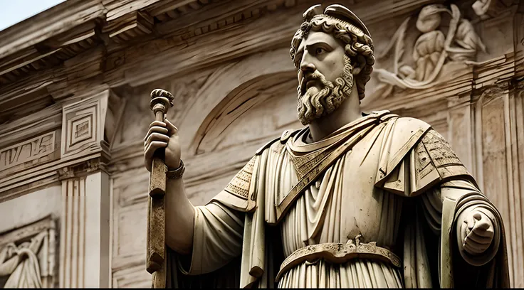 roma antiga, marcus aurelius imperador, confiante, estoicismo, simbolos coragem, Temperance, justice and wisdom.