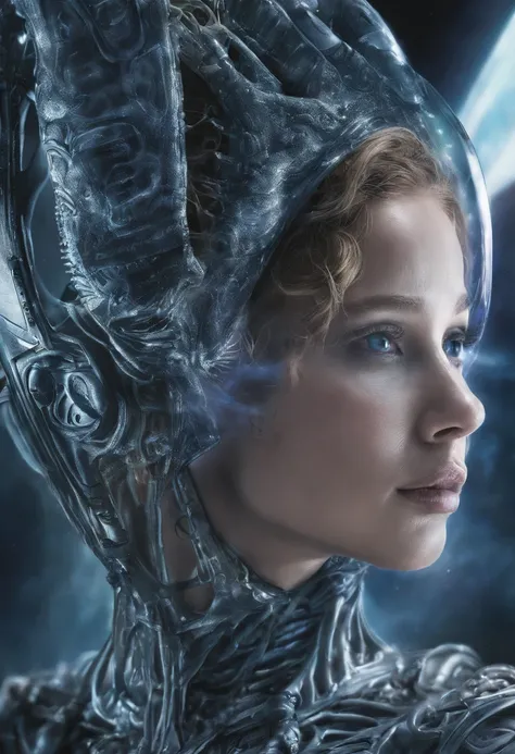 Jennifer Lawrence, alien princess, ultra detailed