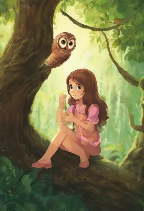 Certainly, lets make the prompt even more specific:

"Generate a highly detailed and realistic image that portrays the following scene:

- A young girl, approximately 8 years old, with shoulder-length brown hair, wearing a pink t-shirt and denim shorts.
- ...