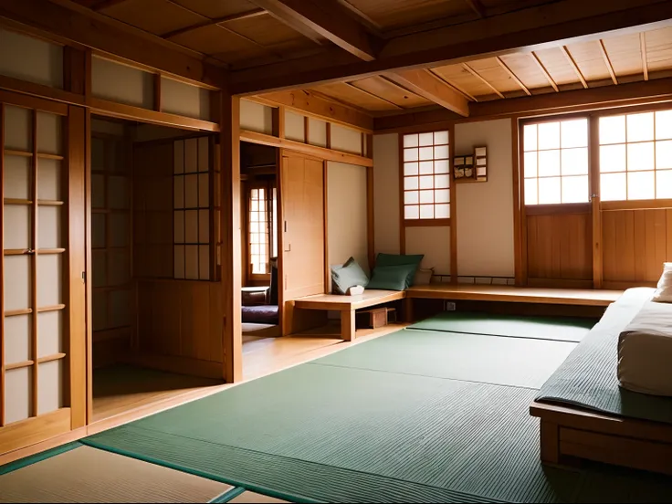 shoji、coat、Japanese houses、interiors、inside in room、Traditional house、Private