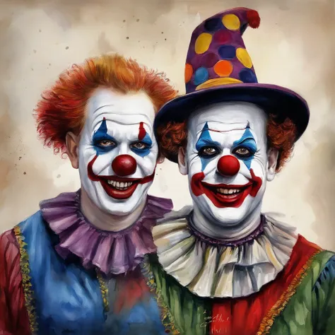 ((Clowns comme dans les films))、((realism))、((Autoportrait))