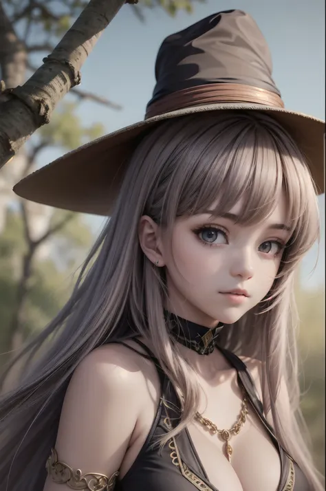 Sexy Wizard Loli, wizards Hat, Masterpiece, Ultra Resolution, 8K, HDR, Ultra Detail,