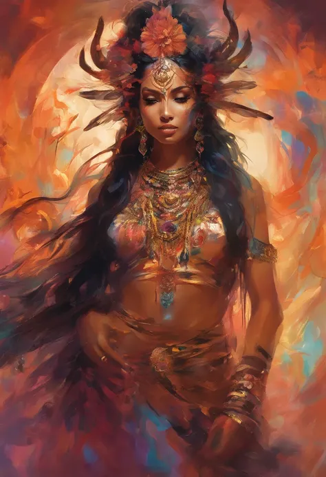 master part, Anthropomorphized music as Lord Shiva,macho,cabelos pretos, retrato de corpo inteiro, corpo inteiro, No estilo de Ross Tran, Michael Garmash, psychedelic artwork, ciano e bronze e laranja queimada, Gothpunk, Anastasiya Dobrovolskaya, sombras o...