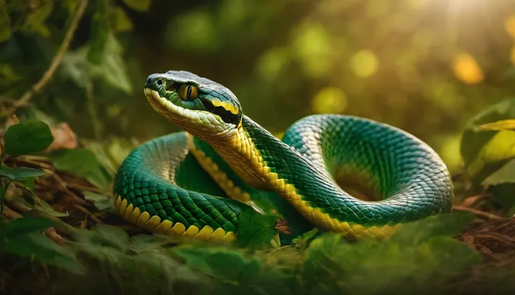 imagem de uma serpente, astuta, beast of the field made by the Lord God in the garden of Eden, UHD