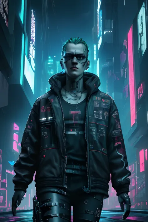 Postdated check, cyberpunk, alta qualidade, realista, cinematic lighthing, 4k