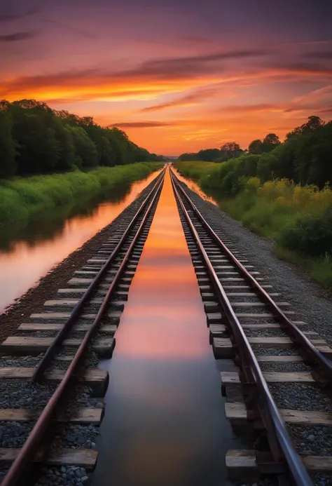 railway on water to infinity