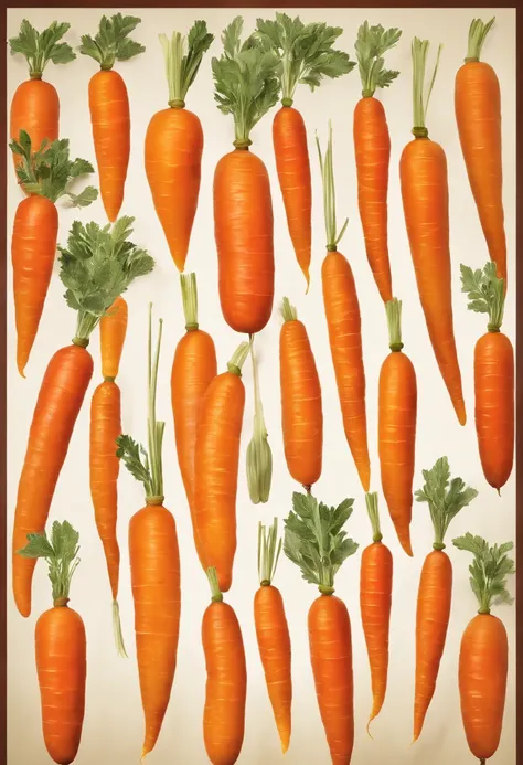 create an image that depicts a recipe for Glazed Carrot with Sage