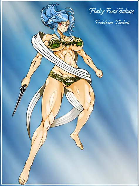 arafed image of a female character with a sword and a cape, skinny female fantasy alchemist, fey, complex fantasy character, cory chase as an atlantean, silvery skinned male elf, sexy pudica pose gesture, lady palutena, sfw version, pixiv contest winner, f...