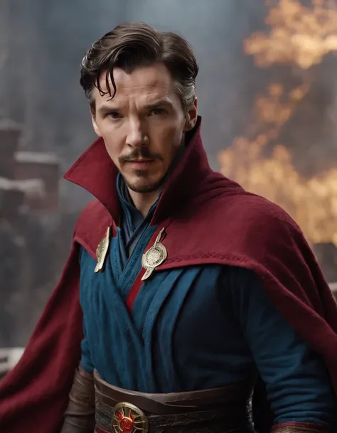 "Experience the magic of Doctor Strange like never before with this ultra-detailed image, featuring his classic 616 terra uniform and his awe-inspiring mystical powers."