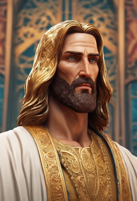 (symmetry),centered,a ((close)) up portrait,(Jesus),a very thin white man with long hair and a beard,wearing a long white robe,35mm,natural skin,clothes detail, 8k texture, 8k, insane details, intricate details, hyperdetailedhighly detailed,realistic,soft ...