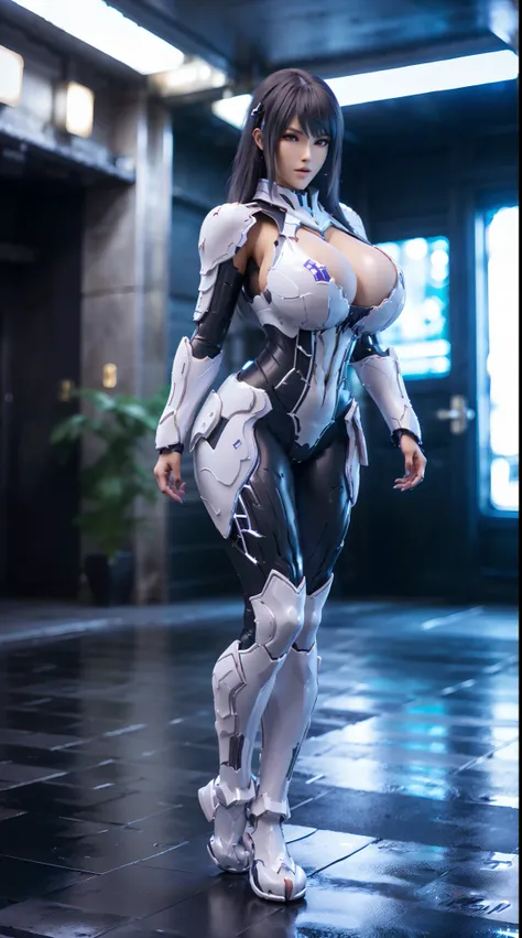 (3D REALISTIC), HUGE FAKE BOOBS, (BEAUTIFUL), (WHITE, BLACK), (BLACK HAIR), DRAGON SCALE ARMORED GEAR, FUTURISTIC DRAGON MECHA SUIT, (CLEAVAGE), (SKINTIGHT YOGA PANTS), (TALL LEGS), FRONT, (STANDING), SLENDER SEXY BODY, MUSCLE ABS, UHD, 8K, 1080P.