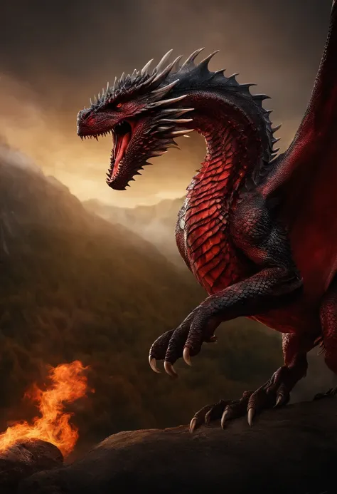 Big, strong, intinidating, Drogon dragon