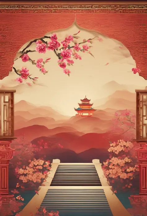 Traditional Chinese texture background pattern