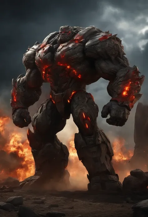 Full body, gigantic, Doomsday Devastator, super strong, super muscular, intimidating, feroucious,