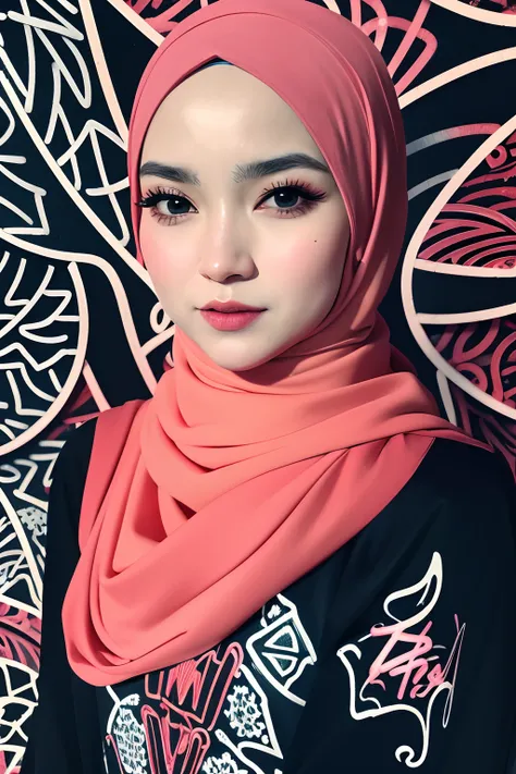 ,1girl, solo, pretty face, eyelashes, nose, glossy lips, (detailed eyes, looking at viewer, fair skin, white skin: 1.5), smooth skin, wearing hijab, 8k portrait of beauty in hijab, intricate, graceful, highly detailed, majestic, digital photography, hyper ...