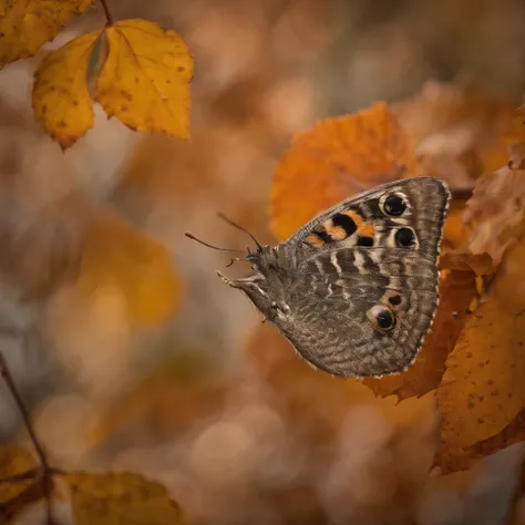 Close-up of autumn leaves,high high quality,8K,Many details,