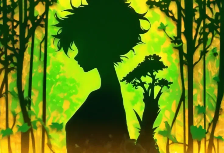 (Silhouette Art,cutouts:1.6)
(((Paper cutting art,A world where only black exists:1.3)

(Cowboy Shot),1 girl,Solo,
(Girl with a fan,profile:1.2),

Romper
(Windy steppe、Moss green wind)
Textured glass background,Tarot card atmosphere