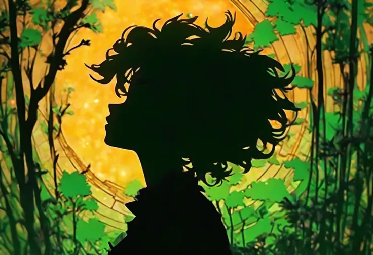 (Silhouette Art,cutouts:1.6)
(((Paper cutting art,A world where only black exists:1.3)

(Cowboy Shot),1 girl,Solo,
(Girl with a fan,profile:1.2),

Romper
(Windy steppe、Moss green wind)
Textured glass background,Tarot card atmosphere