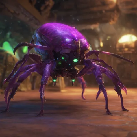 Purple bugs with heavy shells，huge tusks，Stout arthropods，Multiple eyes，Thick casing，Thunder beast image，Habaren Nash，zerg, Zerg StarCraft, A scene from the《StarCraft》, space insect android, insect like, Shogoth, changelingcore, Zerg creatures，Swarms of mu...