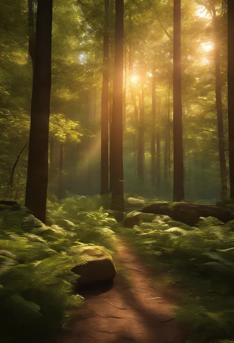 Imagine you are stepping into a cutting-edge Virtual Reality (VR) experience that transports you into the heart of untouched nature. As you put on the VR headset, you are instantly teleported to a tranquil forest at dawn. The first rays of the sun are gent...