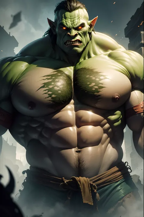 scary, huge, strong, orc