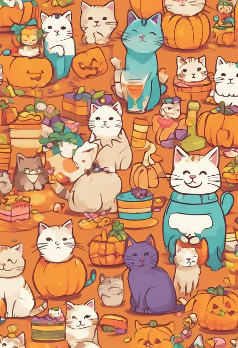 Cat Halloween Party