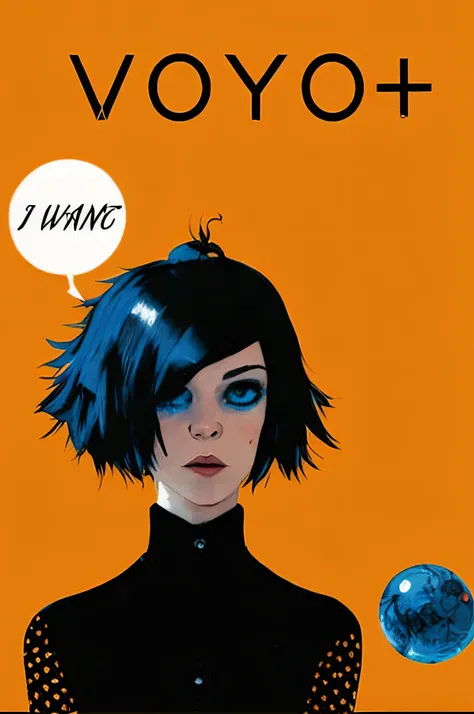 Close-up of a person with speech bubbles on top of their heads, joao ruas, paul pope, Phil Noto comic cover art, adam hughes, Phil Noto, in a mixed style of æon flux,  ramona flowers , aeon flux style, author：Steve Dillon, AEON Flux, Kuvshinov Ilya, author...