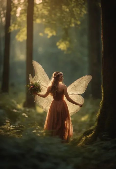 Magic fairy in a fairytale forest,   Fairy-tale animals