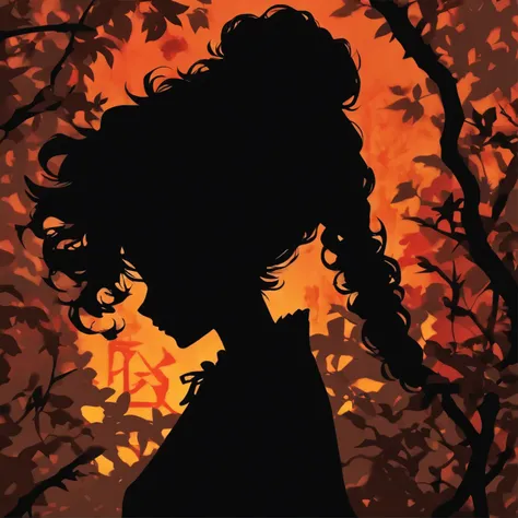 (Silhouette Art,cutouts:1.6)
(((Paper cutting art,A world where only black exists:1.3)

(Cowboy Shot),1 girl,Solo,
(Kimono Girl,profile:1.2),white, Clear and beautiful face,Black cat at feet

break
(Colored leaves、amarelo　Red:1.1)
Textured glass background...