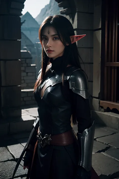 Beautiful Dark Elf Warrior