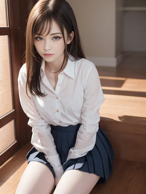 Ultra realistic 8K CG, Picture-perfect face, flawless, clean, masutepiece, Professional artwork, famousartwork, Perfect face, Beautiful face, Beautiful eyes, ((Perfect female body)), (Slender body), 16 year old girl, Solo, (Immersive atmosphere, Chiaroscur...