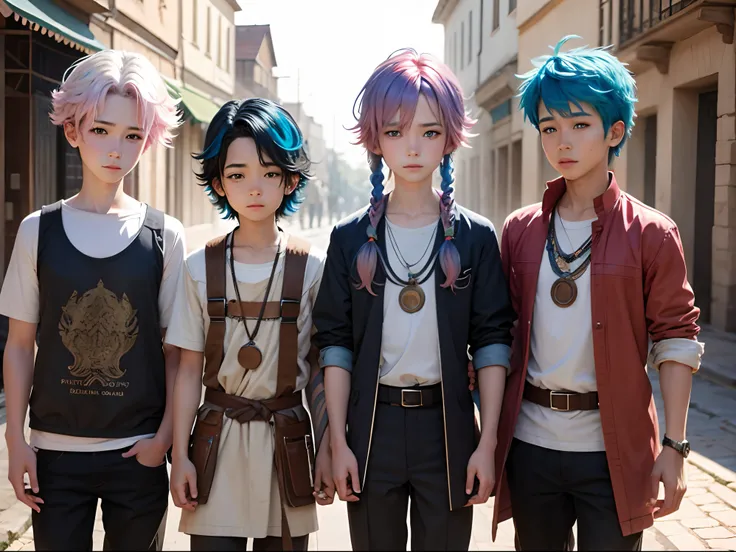 colorfulhair，Ancient & Boys