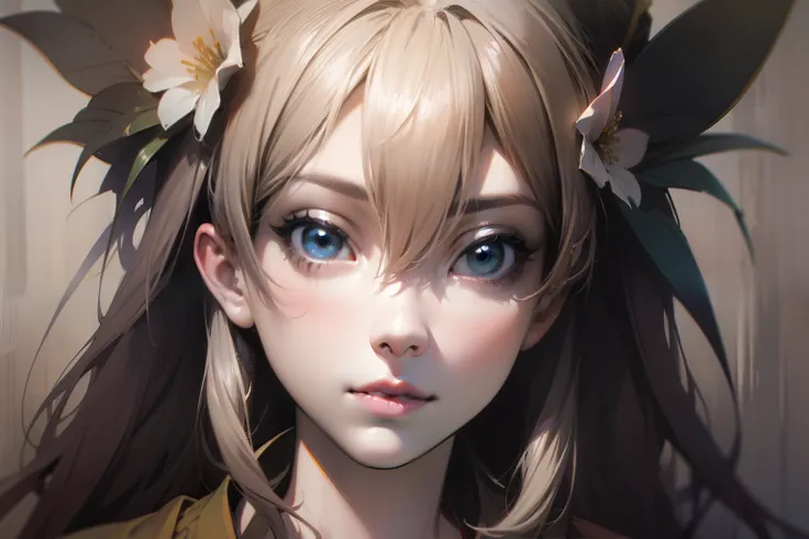 Sexyamazon_dragonscrown_aiwaifu, Hayao Miyazaki dream style, surrealist illustration, bow, flowers, Meiji art, light color color painting, rich layers, realistic figurative painting, realistic hyper-detail portrait style, neo-traditional japan, soft edges,...