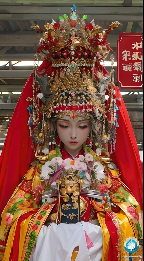 Real Human,stately，divino，kindliness，Eyes open,There is affinity，Mazu，god statue，goddes