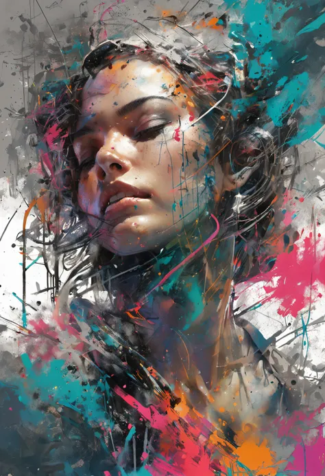 16k diverse graffiti art, Manga, Dynamic, Moonlight, Highly detailed, Digital painting, art  stations, concept-art, smooth, Sharp focus, illustration, paint splatter, Art by Carne Griffiths and Wadim Kashin