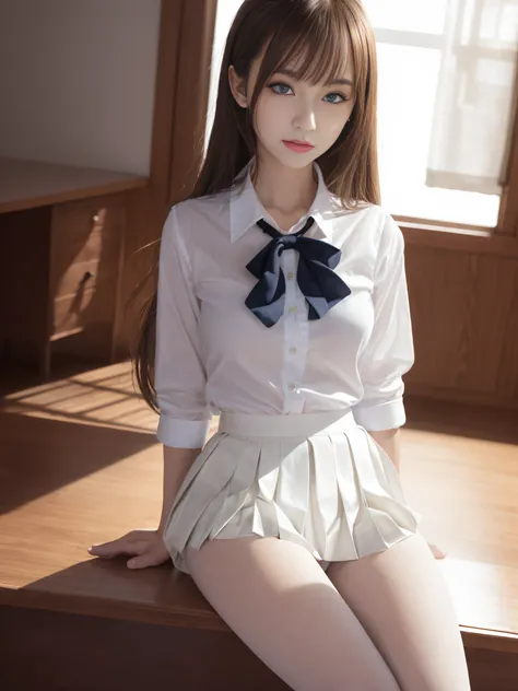 Ultra realistic 8K CG, Picture-perfect face, flawless, clean, masutepiece, Professional artwork, famousartwork, Perfect face, Beautiful face, Beautiful eyes, ((Perfect female body)), (Slender body), 16 year old girl, Solo, (Immersive atmosphere, Chiaroscur...