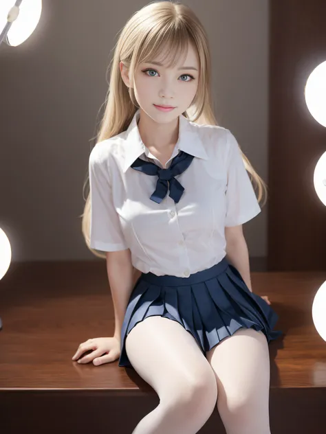 Ultra realistic 8K CG, Picture-perfect face, flawless, clean, masutepiece, Professional artwork, famousartwork, Perfect face, Beautiful face, Beautiful eyes, ((Perfect female body)), (Slender body), 16 year old girl, Solo, (Immersive atmosphere, Chiaroscur...