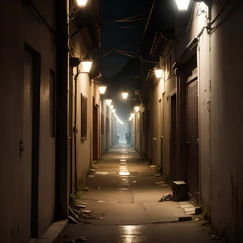 A dirty and dark alley