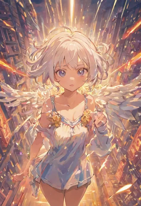 masutepiece, Best Quality, Official art, the Extremely Detailed CG Unity 8K Wallpapers, Highly detailed, Illustration,White hair,