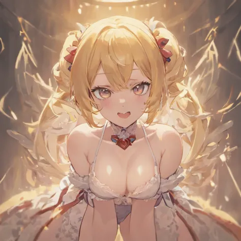 tied hair, bow hairband, longeyelashes,, clenched teeth, tsundere, Verism, cinematic lighting, god rays, close-up, Super detail Best quality, 8K, Masterpiece :1.3)), Sharp focus:1.2, ((Layered Hair Style, Huge breasts:1.2)),Highly detailed face and skin te...