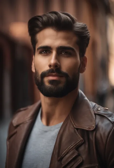 La mejor calidad,Ultra detallado,realista:1.37,Hombre guapo,cara hermosa,ojos detallados,strong jawline,barba de rastrojo,sonrisa encantadora,ropa casual,cabello elegante,afeitado,Postura segura,caballero,Mirada cautivadora,bien arreglado,profesional,Apari...