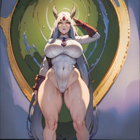 1girl, (huge, massive, oversized) breasts, wide hips, thick thighs, ultra-detailed, (hyper-detailed:1.5), masterpiece, best quality:1.2), (Detailed face and eyes:1.3), (high resolution:1.6),Best Quality,(masterpiece:2.0), (very long, absurdly long, white) ...