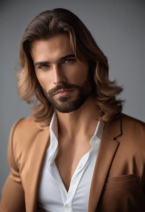 La mejor calidad,Ultra detallado,realista:1.37,Hombre guapo,cara hermosa,ojos color miel detallados,strong jawline,barba de rastrojo,sonrisa encantadora,Traje con clase,cabello elegante,afeitado,Postura segura,caballero,Mirada cautivadora,bien arreglado,pr...