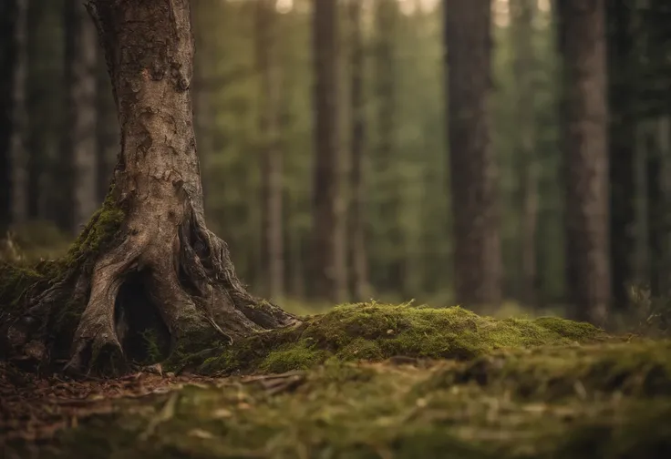 Young tree emerging from old tree stump