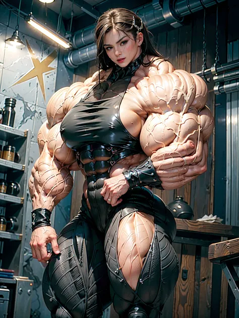 (8k, RAW photo, photorealistic:1.25), (giant strapon:1.25), ((((1 girl)))), (1 super muscular tranny bodybuilder:1.25), (bulging veins:1.25), (huge biceps:1.25), (extreme muscular exposure:1.25), (dominatrix in full black latex:1.5), (super muscular profes...