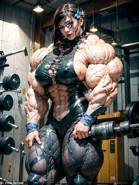 (8k, RAW photo, photorealistic:1.25), (giant strapon:1.25), ((((1 girl)))), (1 super muscular tranny bodybuilder:1.25), (bulging veins:1.25), (huge biceps:1.25), (extreme muscular exposure:1.25), (dominatrix in full black latex:1.5), (super muscular profes...