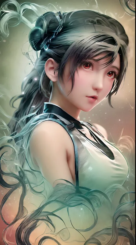 (Best quality, Ultra-detailed, photo-realistic:1.37), Silver-haired woman, Fantastic blue eyes, Happy woman beating eggs with chopsticks, Soft lighting, pink apron, illustration, bangs, Flowing hair, Gentle breeze, Shiny hair, Thick egg whites, Close-up of...