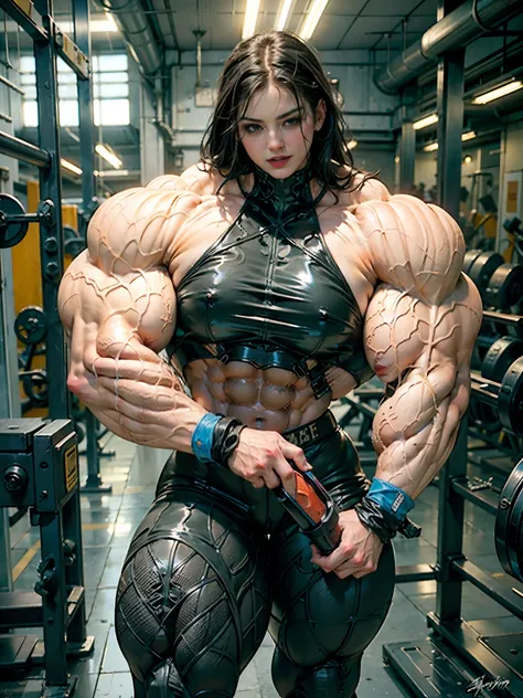 (8k, RAW photo, photorealistic:1.25), (giant  strapon:1.25), ((((1 girl)))), (1 super muscular tranny bodybuilder:1.25), (bulging veins:1.25), (huge biceps:1.25), (extreme muscular exposure:1.25), (dominatrix in full black latex:1.5), (super muscular profe...