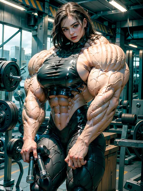 (8k, RAW photo, photorealistic:1.25), (giant strapon:1.25), ((((1 girl)))), (1 super muscular tranny bodybuilder:1.25), (bulging veins:1.25), (huge biceps:1.25), (extreme muscular exposure:1.25), (dominatrix in full black latex:1.5), (super muscular profes...